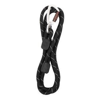 Woolly Wolf - Rope Leash - Raven Black 10mm