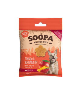 Soopa - Dental bites - Mango &amp; Raspberry - 10 stuks