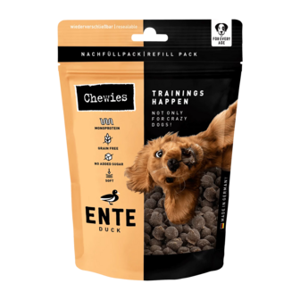 Chewies Trainingshappen Eend 175 g &ndash; Gezonde beloningssnack voor honden