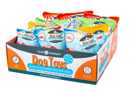 Farm Company Chips &ndash; Zachte Pluche Speeltjes met Geluid (15&times;12 cm, Assorti)