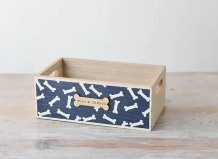 🐾 Houten Hondenkrat &ndash; Opbergkrat voor Snacks &amp; Speelgoed