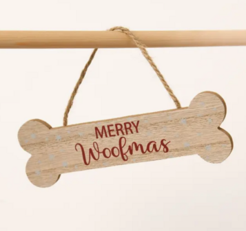🎅 Houten Hanger &ndash; &ldquo;Merry Woofmas&rdquo;