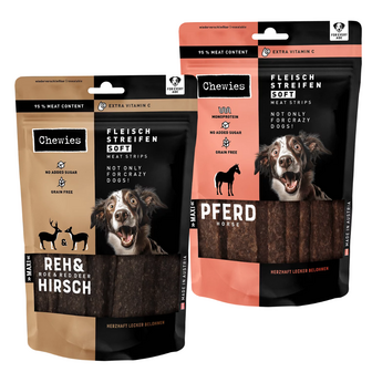 Chewies - Meat Stripes Maxi - 150 gram