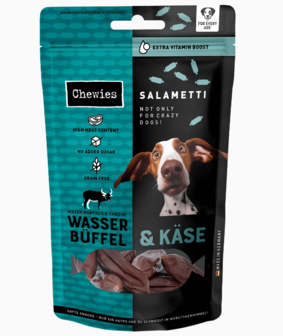 Chewies&reg; SALAMETTI Waterbuffel met Kaas 60 g