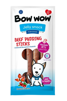 Bow Wow - pudding  met Rund, Collageen, Rozenbottel &amp; Cranberry