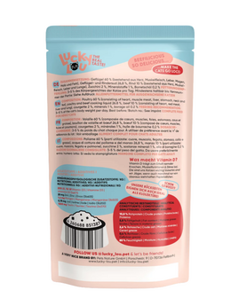 Lucky Lou Lifestage Sterilized Gevogelte &amp; Rund 125g | Kattenvoer voor Gesteriliseerde Katten