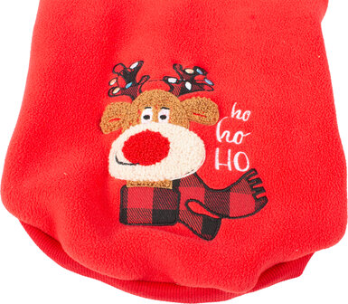 Kerstmanhoodie voor honden