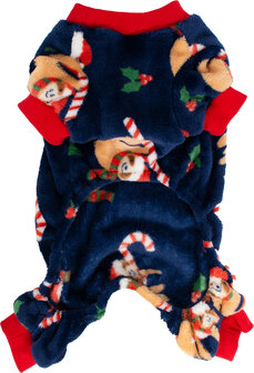 Feestelijke kerstpyjama voor honden
