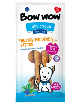 Bow Wow - Pudding met Gevogelte, Collageen, Yucca &amp; Inuline 30 cm 