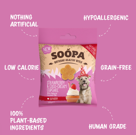 Soopa - Strawberry & Coco-Cream Cupcake Healthy Bites