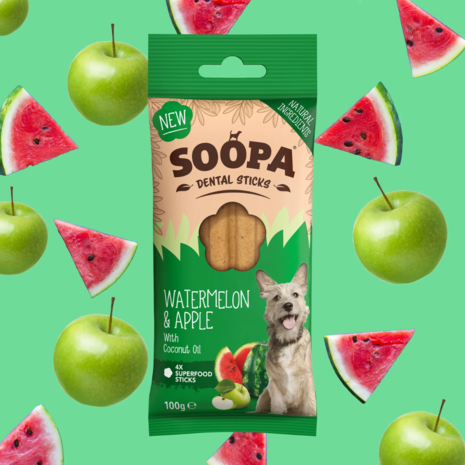 Soopa - Dental sticks - Watermelon & Apple