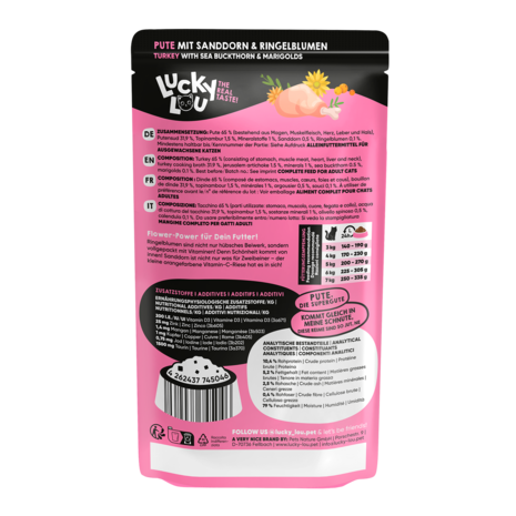 Lucky Lou’s® - Supermono - Kalkoen - 125 g - 16 stuks