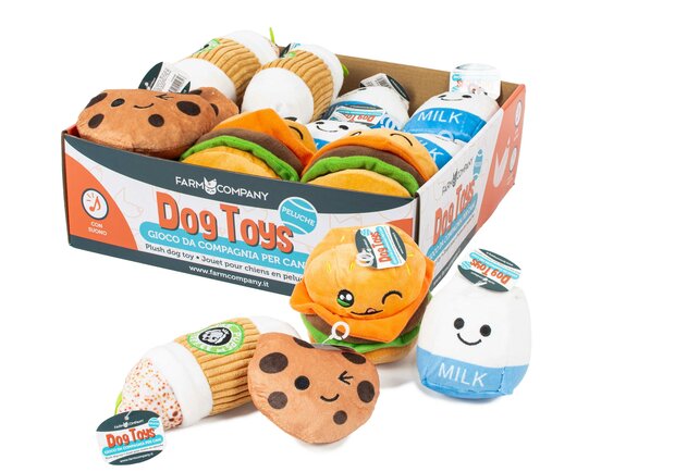 🍩 Farm Company Food & Drinks – Pluche Snacks met Geluid