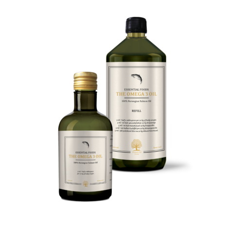 Essential Foods - Omega-3 Zalmolie - 500ml of 1000ml