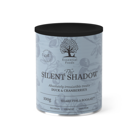 ESSENTIAL FOODS -  THE SILENT SHADOW &ndash; Katten Treats met Eend & Cranberry (100G)