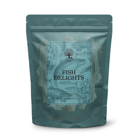 ESSENTIAL FOODS - ICELAND FISH DELIGHTS &ndash; 100% Kabeljauwhuid Snacks (100G)