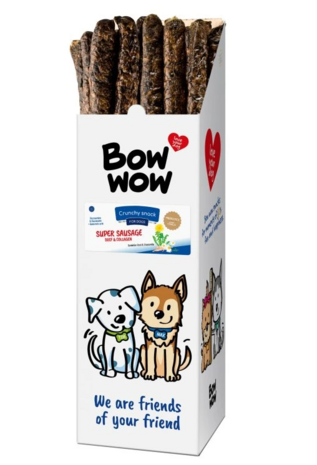 Bow Wow Super Sausage Stick 24 stuks (bevat granen) 