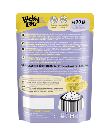 Lucky Lou EXTRA FOOD Kipfilet in Bouillon 70g