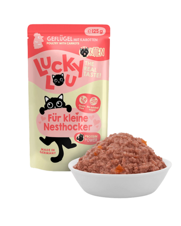Lucky Lou Lifestage Kitten Gevogelte 125g | Complete Kittenvoeding