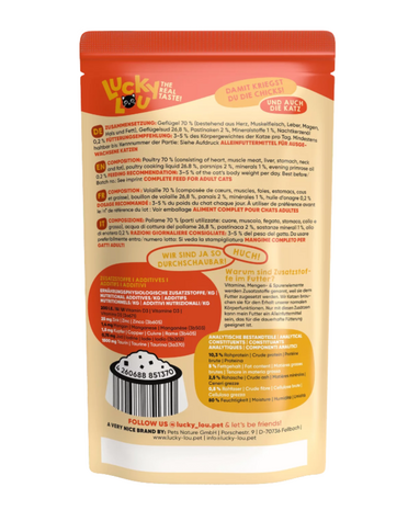 Lucky Lou Lifestage Adult Gevogelte 125g | Complete Kattenvoeding