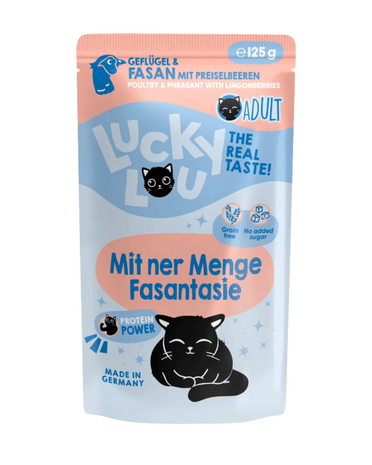 Lucky Lou Lifestage Adult Gevogelte & Fazant 125g | Complete Kattenvoeding