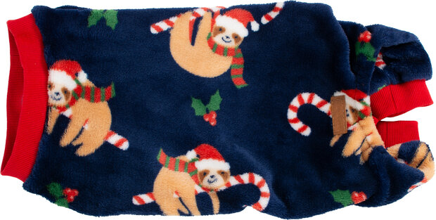 Feestelijke kerstpyjama voor honden