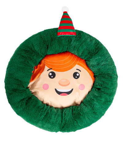 Knusse pluche kerstmand &ndash; 2 stuks 