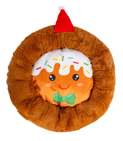 Knusse pluche kerstmand &ndash; 2 stuks 