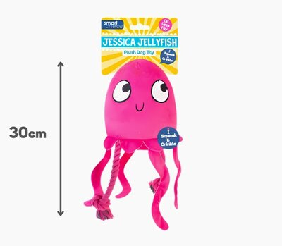 WufWuf & SC - Hondenspeelgoed - Zachte knuffel Jessica Jellyfish