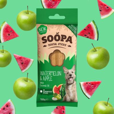 Soopa - Dental sticks - Watermelon & Apple