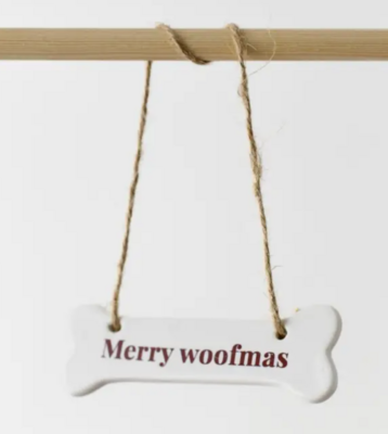 🎅 Keramische Hanger – “Merry Woofmas”