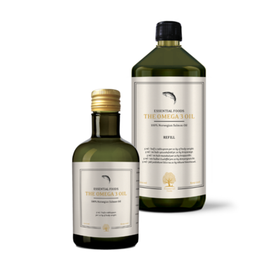 Essential Foods - Omega-3 Zalmolie - 500ml of 1000ml