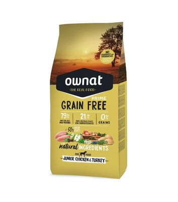 OWNAT- GF -  PRIME JUNIOR CHICKEN & TURKEY ( 3 -12 KG)