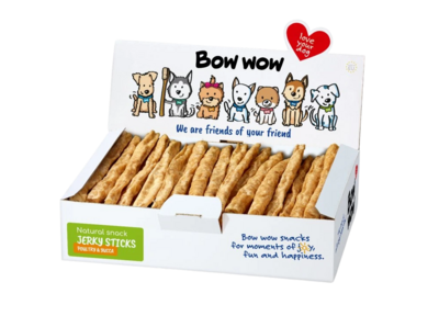Bow Wow Super Natural Jerky Sticks Poultry & Yucca 50 stuks