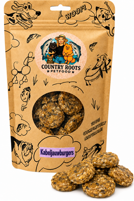Country Roots Petfoods - Ocean Catch -  Kabeljauwburgers, 105 gram